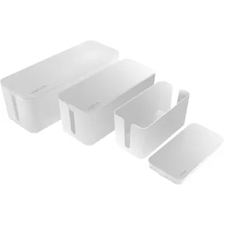 Logilink Kabelbox-Set 3 Größen 13-tlg. weiß