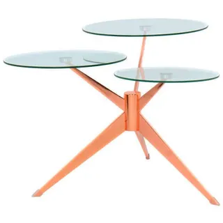 Kayoom Beistelltisch »Triplet, moderner, drei Tischplatten in versetzter Anordnung« 1 Stk. tlg. Drei Tischplatten auf verschiedenen Höhen, Retro-Design