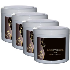 Sugaring Paste Beauty Sugar SOFT - 4 Dosen a 600g.zum Vorteilspreis - Zuckerpaste zur Haarentfernung