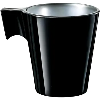 Espresso Cappuccino Tassen, Schwarz, 8 cl, 6 Stück