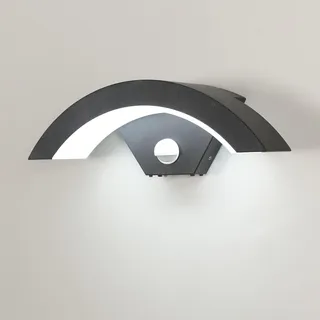 DAXGD Moderne Led Außenlampe, Wandleuchte Aussen 24W 2650LM, Led Außenwandleuchten IP65, U-förmige Gartenleuchten 6500K Warmes Licht Wasserdicht für Veranda Gehweg Garten Balkon [Energieklasse E]