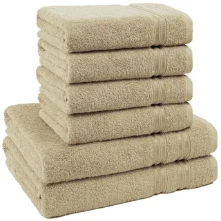 hammetex Handtuchset 6-tlg. beige