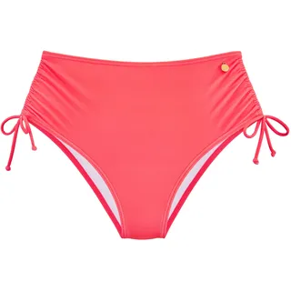 LASCANA Highwaist-Bikini-Hose "Ronda" Miedereinsatz für festen Sitz, Shaping-Effekt, koralle