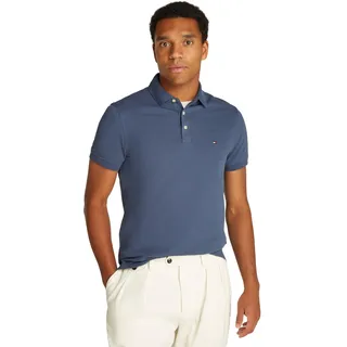 Tommy Hilfiger Herren, Poloshirt Kurzarm 1985 Slim fit, blau (aegean sea), 3XL,