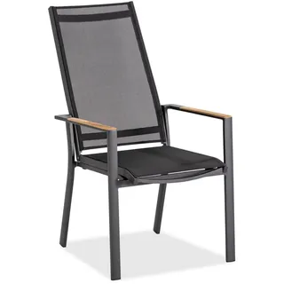 Niehoff Palos Flex Hochlehner 60 x 73 x 110 cm anthrazit/schwarz
