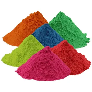 Abcuv Farbpulver-Beutel, Festivals, Partys, Holi, 6 x 100 g Beutel, 6 Farben