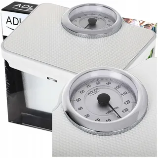 Mechanische Badezimmerwaage Adler 136 kg, 1 kg Genauigkeit, großes Zifferblatt 15 cm