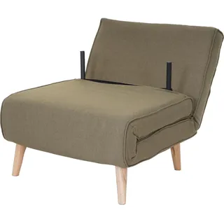 Mendler Schlafsessel HWC-D35 Stoff/Textil 0 x 0 x 0 cm Grün mit Schlaffunktion
