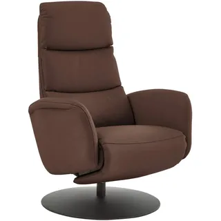Dieter Knoll Relaxsessel , Braun , Metall , Echtleder , Rindleder , 76x108x86 cm , Goldenes M , Fußauswahl, Lederauswahl, Stoffauswahl, Relaxfunktion, Herz-Waage-Funktion, Beinauswahl, gepolsterte Armlehnen , Wohnzimmer, Sessel, Ledersessel
