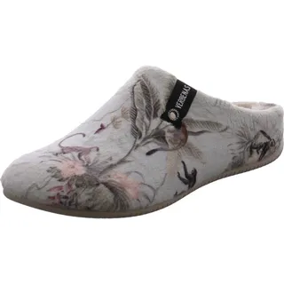 Verbenas Damen Hausschuh York Jungle Monkies beige - Beige
