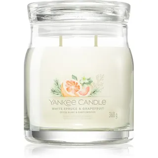 Yankee Candle White Spruce & Grapefruit Duftkerze 368 g weiß