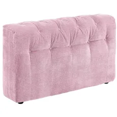 KAWOLA Sofa Seitenelement SEPHI groß Cord Vintage rosa