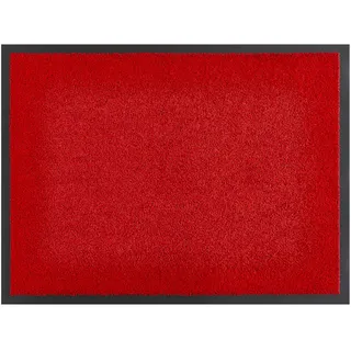 andiamo Fußmatte Verdi - rutschfeste Schmutzfangmatte innen für den Eingangsbereich - ideal als Türmatte oder Fußabtreter für die Haustür 80 x 120 in Rot