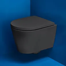 Bild Kartell Laufen Wand-Tiefspül-WC Compact L: 49 B: 37 cm, spülrandlos, graphit matt