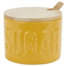 balvi Zuckerdose Sugar Farbe Weiß Elegante Zuckerdose zum Aufbewahren von Zucker Aus Keramik/Bambus 7
