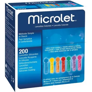 Ascensia Diabetes Care Lanzetten farbig 200 St.