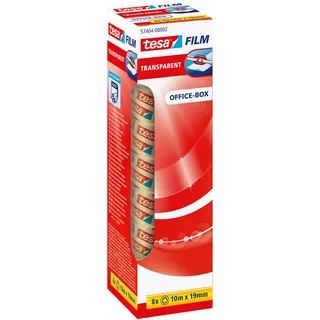 Tesa Klebeband tesafilm transparent 10 m x 19 mm 8 St.