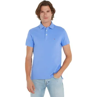 Tommy Hilfiger Herren, Poloshirt Kurzarm 1985 Slim fit, blau (Blue spell), M,