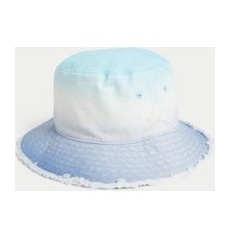 M&S Collection Chapeau été enfant 100% coton à motif teinté au noeud (du 1au 13ans) - Blue Mix, Blue Mix - 10-13