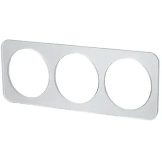 Glowster Aluminium Wandschild deutsch/französisch mit 3 Schlüsseln silber