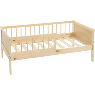 ML-Design Kinderbett 70x140 cm Kiefer massiv natur beige