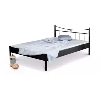 Metallbett Lucy – 100 x 220 cm / schwarz