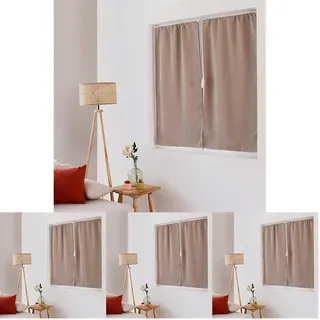 Enjoy Home ED ERideau Verdunkelungsvorhang, Gardinenstange, naturbeige, 60 x 120 cm, 100% Polyester, Öko-Tex-zertifizierter Stoff, Kollektion Lakritze (Packung mit 4)