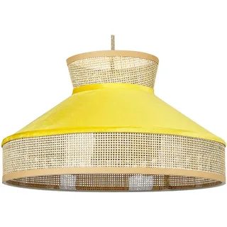 Beliani Hängelampe Batali 45/45/167 cm , Naturmaterialen , E27 , 45x167x45 cm , Lampen & Leuchten, Innenbeleuchtung, Hängeleuchten, Pendelleuchten