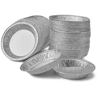 Miamex 100 Stück Törtchenformen aus Aluminium, 80 ml – Kuchenform, Flans, einzelne Kuchen