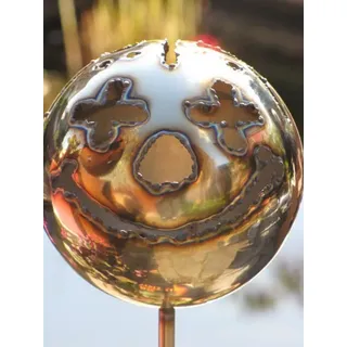 Edelstahl Gartenstecker Feuerfratze Clown