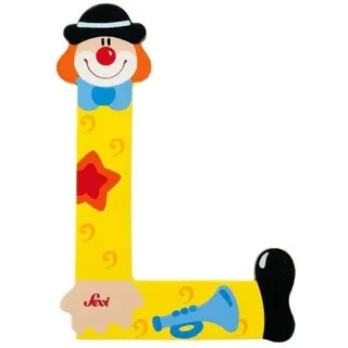 Trudi 81748 - Buchstabe Clown L, farblich sortiert.