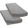 Spannbettlaken Jersey 90 x 200 cm grau 2 St.