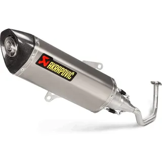 Akrapovic Racing Forza 125 17-18 Ref:s-h125r5-hrss Homologierter Schalldämpfer - Silver / Black - Homologated