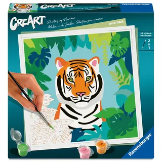 Ravensburger CreArt 12023142 - Wilder Tiger - Malen nach Zahlen ab 12 Jahre