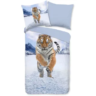 Good Morning »Zelda« 2 Stk., tlg. Flanell, Biber, Winter, Warm, Wendeoptik, Schnee, Tiger, Landschaft