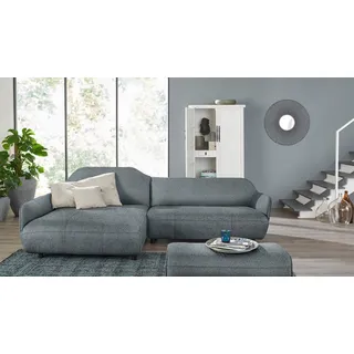 creation by rolf benz Ecksofa »CR.480, Designecksofa, L-Form« Wahlweise aus Leder oder Chenille, grau