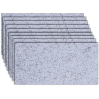9 Stück Filz Pinnwand Selbstklebend 0,85cm Dick 80x40cm Jedes Stück Filzboard Memotafeln Notiz-Memoboard Bulletin Board Wanddekoration für Foto Hängen Zuhause Küche Büro Schule(Size:9 Pcs,Color:grau)