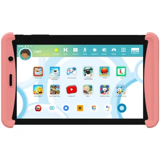 Kurio Tab Lite 2 - Rosa - Android-Tablet für Kinder, 7"-Touchscreen, 16 GB Speicher, Kamera, 40+ Apps, Kindersicherung, Schutzhülle - Lerncomputer, Kindertablet, Laptop Spielzeug - Ideal für unterwegs