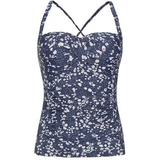 Protest Mix Femme Tankini-oberteil - Deep Sea Blue - S