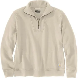 CARHARTT Half-Zip Sweatshirt Beige M