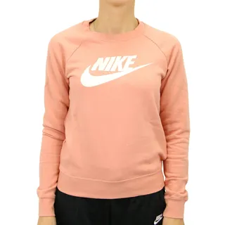 Nike Damen W Nsw Essntl Crew Flc Hbr Long Sleeved T shirt, Pink Quartz/White, XXL EU