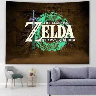 Zelda: Tears of the Kingdom Wandteppich Link Zelda Ganon Picknick Tuch Home Tapestry - Zelda: Tears of the Kingdom - 150x200cm