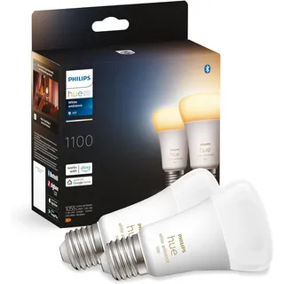 Philips Hue White Ambiance E27 Doppelpack 2x1100 LED Lampe Warmweiß bis Kaltweiß