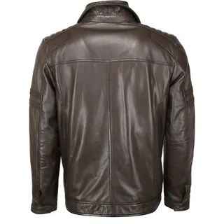 Bikerjacke JCC "Lederjacke 63535", Herren, Gr. 54, braun, Obermaterial: 100% Lammleder LEL. Futter: 100% Baumwolle CO., Jacken Bikerjacke