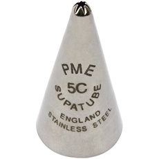 PME ST5C Supatube Nr. 5C aus nahtlosem Edelstahl mit kleinem geschlossenem Stern, Silver, 1.72 x 1.72 x 3.5 cm