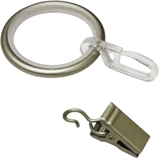 GARDINIA Kira, mit Gleiteinlage, Faltenlegehaken und Klammern, Serie Gardinenstange Kira,