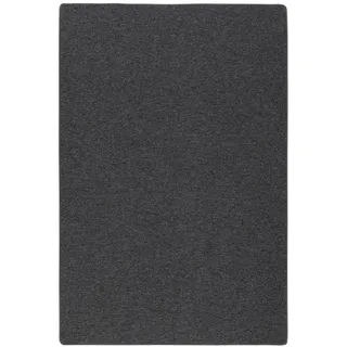 Snapstyle Feinschlingen Veloursteppich 80 x 200 cm Schwarz/Grau