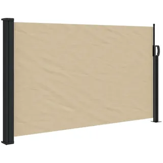 vidaXL Seitenmarkise 117 x 300 cm Beige Polyester