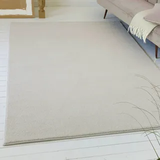 Teppich OTTO HOME "Lisbea", beige, B:200cm H:17mm L:290cm, Polypropylen, Teppiche, Teppich, moderner dichter weicher Kurzflorteppich, Wohnzimmer, Schlafzimmer