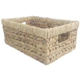Landscape Regalkorb , Naturfarben , Metall, Naturmaterialien , 6.6 l , rechteckig , 20x13x30 cm , Handmade in Vietnam , handgemacht , Ordnen & Aufbewahren, Dekoboxen & Aufbewahrungsboxen, Regalboxen & Stehsammler